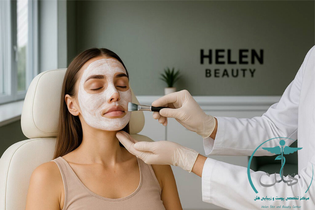 تصویر قبل و بعد از جوانسازی پوست با روشهای ترکیبی مثل هایفوتراپی، مزونیدلینگ و آر اف در کلینیک تخصصی هلن – بهبود چروک، روشن شدن پوست و لیفت طبیعی بدون جراحی